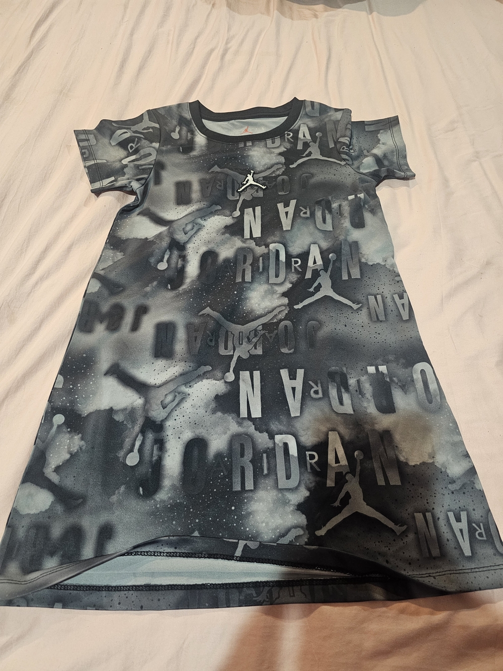 Jordan Youth Graphic Logo Dress - Gray & Black